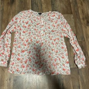 talbots floral blouse